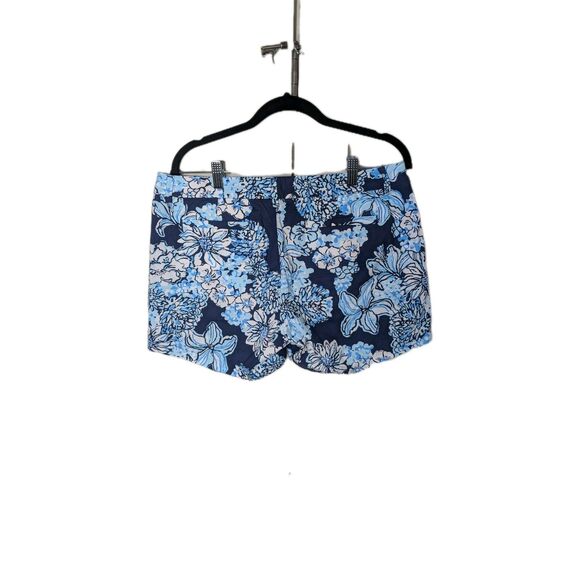 Lilly Pulitzer THE CALLAHAN Shorts WOMEN'S Size 6 Floral Blue - Picture 2 of 6